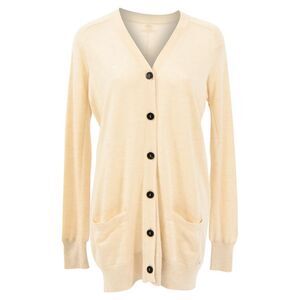 Hermès Buttoned Cardigan in Cream Wool